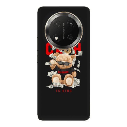 Honor Magic 7 Lite Cash is king Black Colored Silicone TPU Θήκη